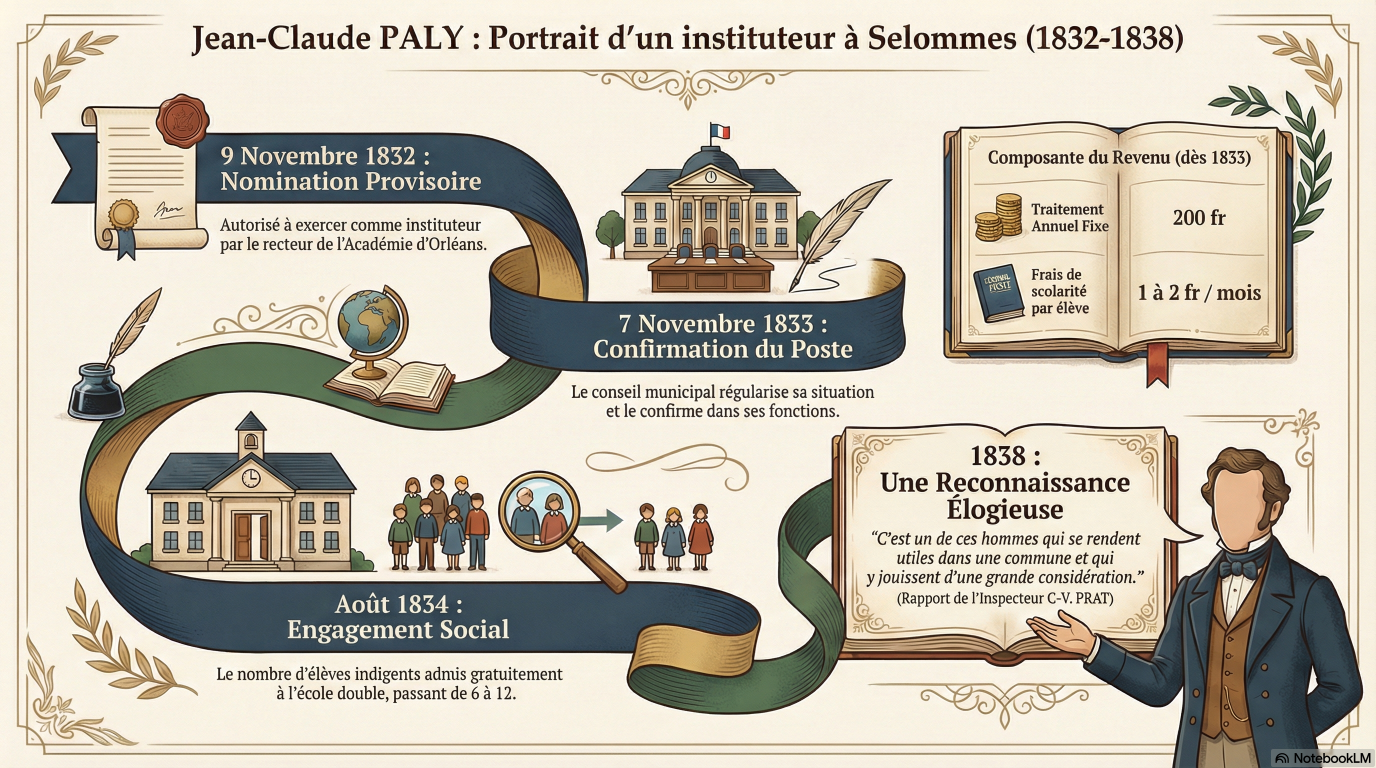 Jean-Claude PALY, un instituteur au 19ème siècle