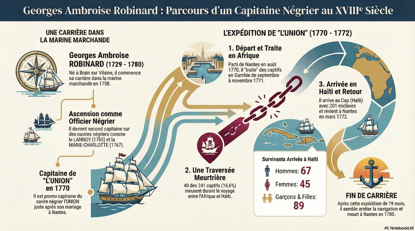 Georges Ambroise Robinard, capitaine négrier.